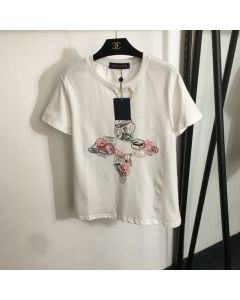 LV Travel Stamp Flower T-Shirt 