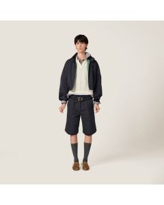 MIU MIU Panama cotton Bermudas
