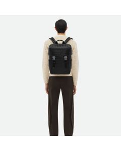 Bottega Veneta Intrecciato Flap Backpack