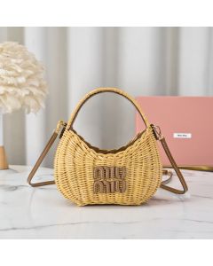 MIU MIU Wander wicker handbag