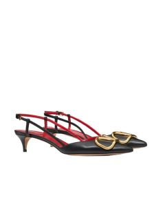 Valentino VLOGO SIGNATURE CALFSKIN SLINGBACK PUMP