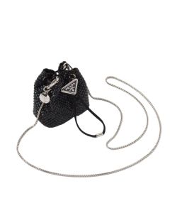 Prada Satin mini-pouch with crystals