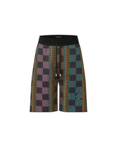LV Damier Cotton Knit Shorts