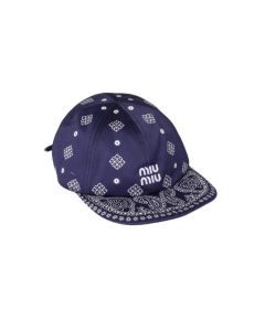 Miu Miu Printed cotton baseball cap
