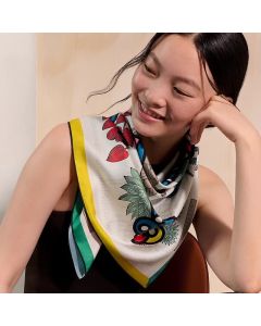 Hermès Botanica Grafica double face scarf 90