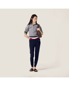 MIU MIU Technical yarn zipper cardigan