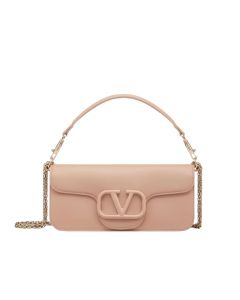 VALENTINO GARAVANI LOCÒ CALFSKIN SHOULDER BAG