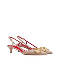 Valentino VLOGO SIGNATURE CALFSKIN SLINGBACK PUMP