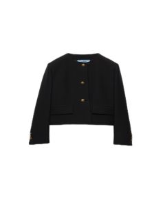 Prada Single-breasted tricotine jacket