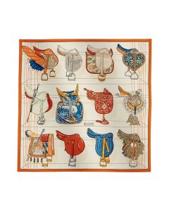 Hermès Tous en Selle scarf 90