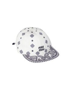 Miu Miu Printed cotton baseball cap