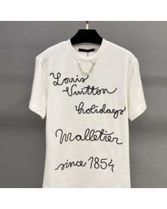 Embroidered LV Club T-Shirt