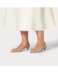 Valentino VLOGO SIGNATURE CALFSKIN SLINGBACK PUMP