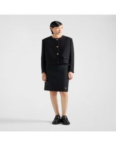Prada Single-breasted tricotine jacket