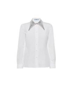 Prada Embroidered poplin shirt