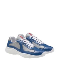 Patent leather and technical fabric Prada America's Cup sneakers