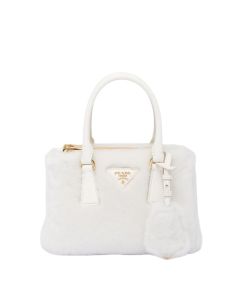Prada Galleria shearling mini-bag