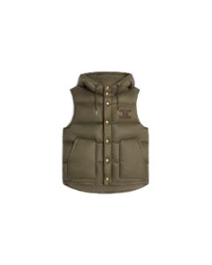 Celine sleeveless down jacket in lightweight nylon