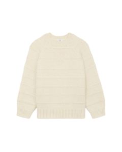 Celine triomphe crew neck sweater in mohair and silk
