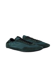 Prada Collapse Re-Nylon and suede elasticized sneakers