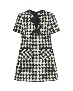 Valentino DAMIER LIGHT TWEED SHORT DRESS