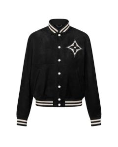 LV Embellished Lambskin Bomber Blouson