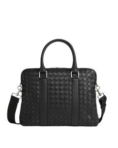 Bottega Veneta Slim Intrecciato Briefcase