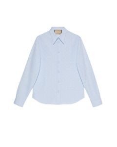 Gucci Horsebit jacquard cotton shirt
