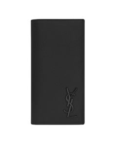 YSL CASSANDRE continental wallet in grain de poudre leather