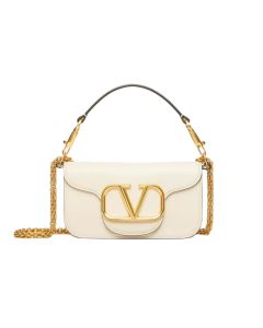 VALENTINO GARAVANI LOCÒ SMALL SHOULDER BAG IN CALFSKIN
