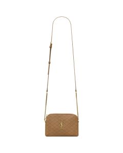 YSL GABY zipped pouch in quilted lambskin