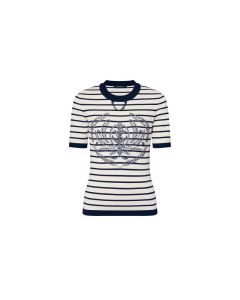 LV Striped Anchor Knit Top