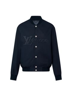 LV Embroidered Cotton Bomber