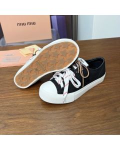 MIU MIU Washed denim sneakers