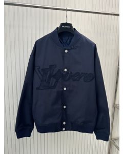 LV Embroidered Cotton Bomber