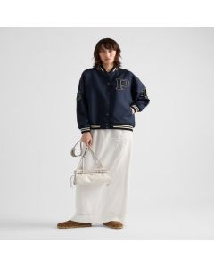 Prada Kid mohair bomber jacket with patches