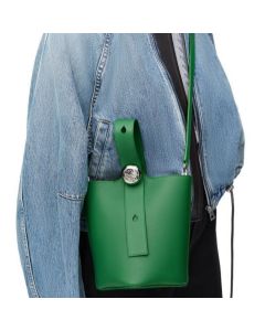 LOEWE Mini Pebble bucket in soft grained calfskin