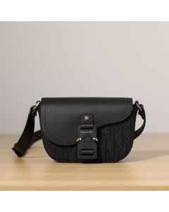 Dior Mini Saddle Messenger Bag with Flap