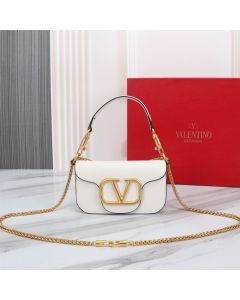 VALENTINO GARAVANI LOCÒ SMALL SHOULDER BAG IN CALFSKIN