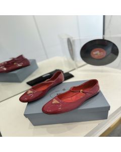 Prada Naplak patent leather ballerinas