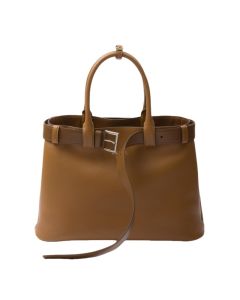Prada Buckle large leather handbag with belt