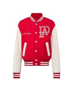 LV Mix Leather Varsity Blouson