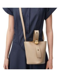 LOEWE Mini Pebble Bucket bag in soft grained calfskin