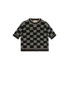 Gucci GG wool bouclé jacquard top