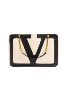 VALENTINO GARAVANI VIVA SUPERSTAR MEDIUM NAPPA LEATHER SHOPPING BAG