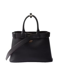 Prada Buckle small leather handbag with belt