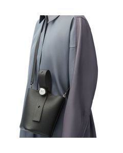LOEWE Mini Pebble Bucket bag in soft grained calfskin