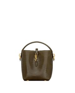 YSL LE 37 mini in shiny lizard