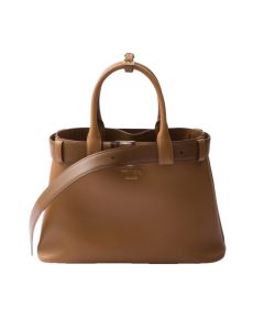 Prada Buckle small leather handbag with belt