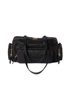 MIU MIU Pocket washed nappa leather bag